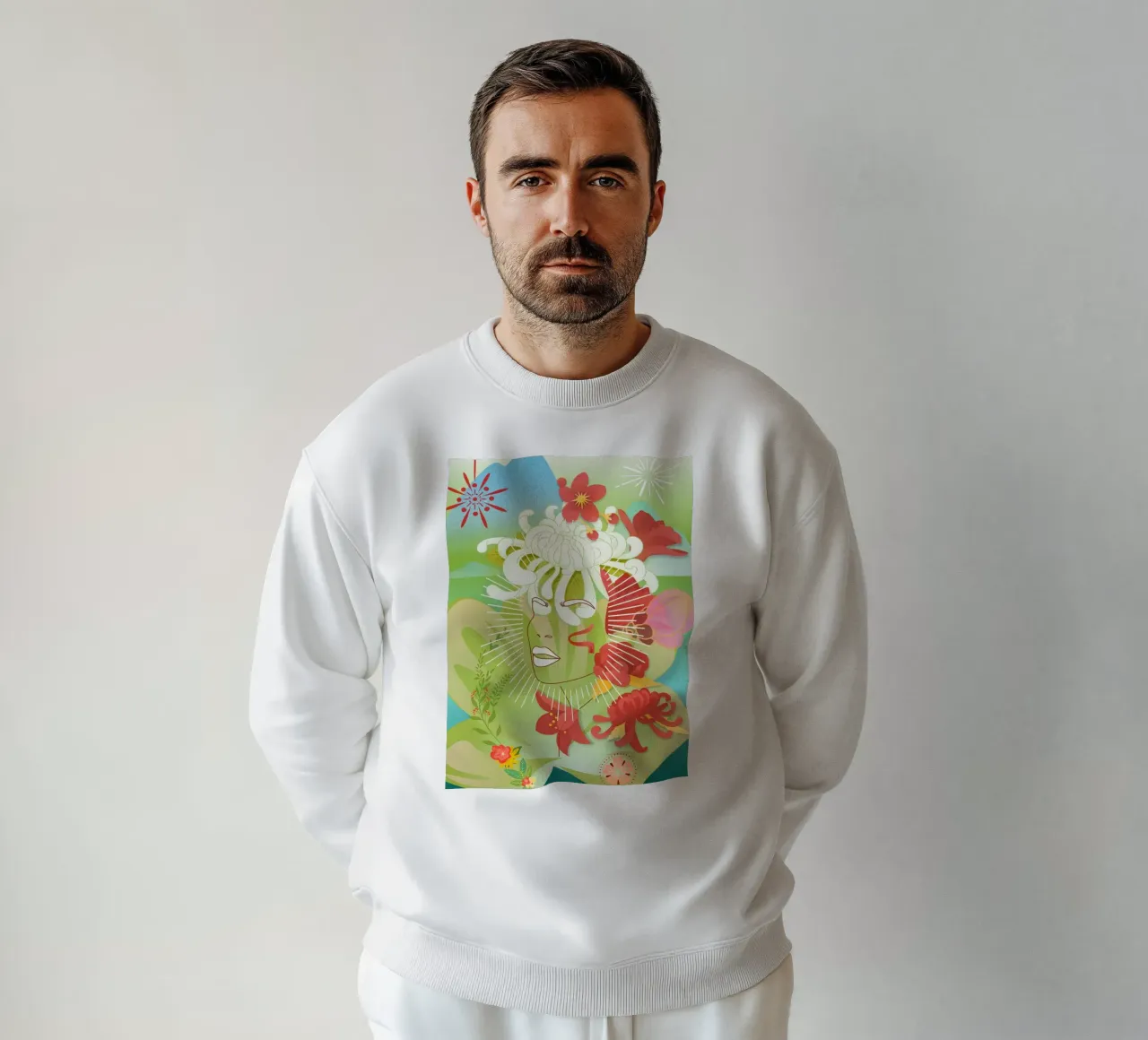 Testa di fiore felpa da Studio Tikao