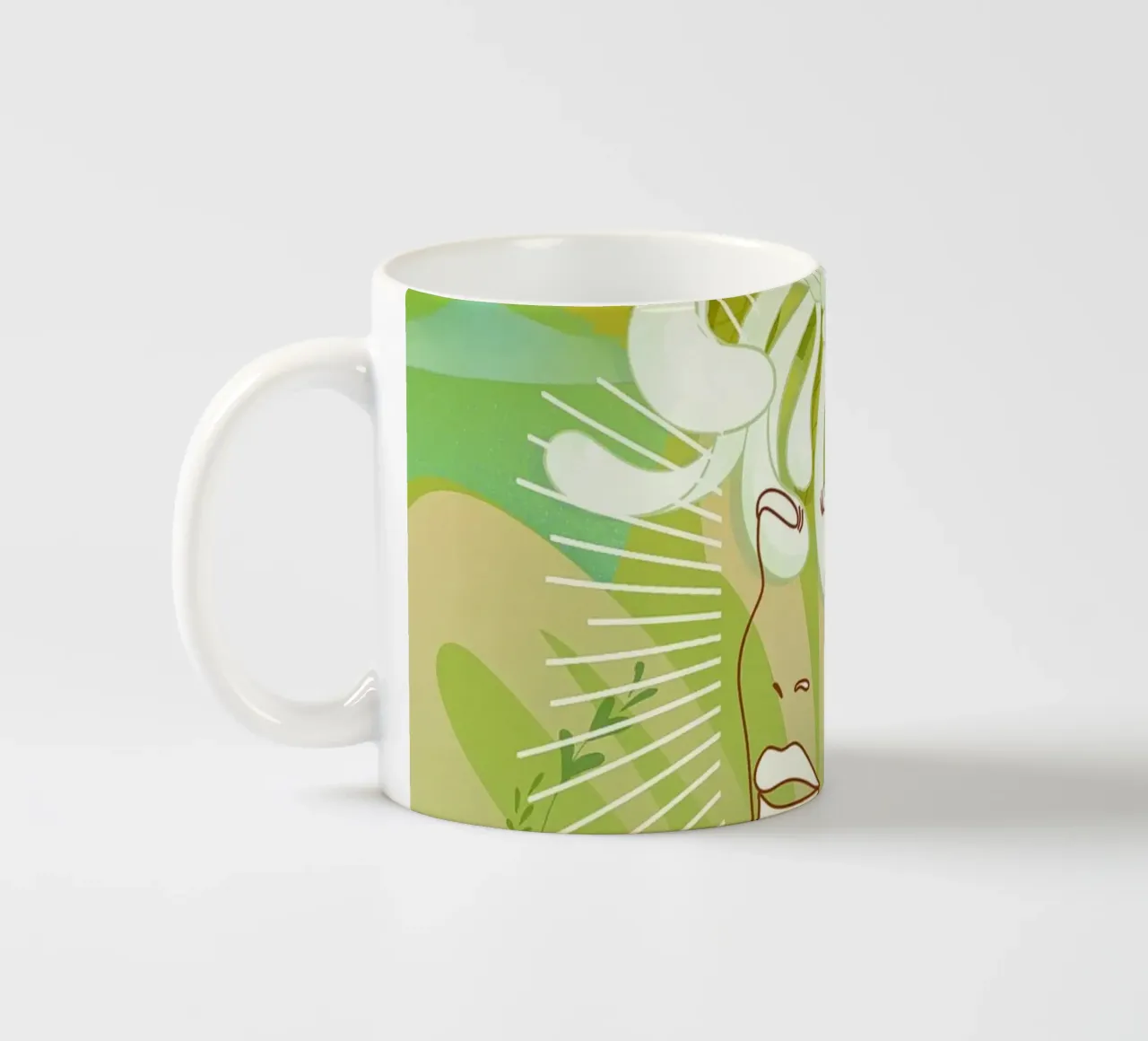 Testa di fiore tazza in ceramica da Studio Tikao