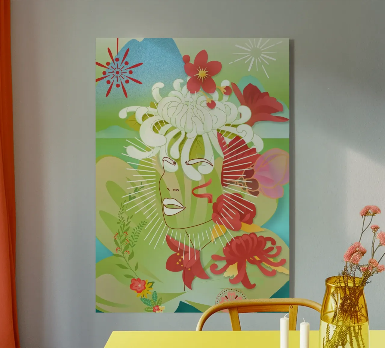 Testa di fiore plexiglass da Studio Tikao