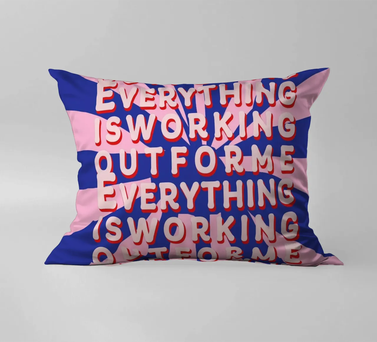 Everything is working out for me cuscino da thesoulhugclub