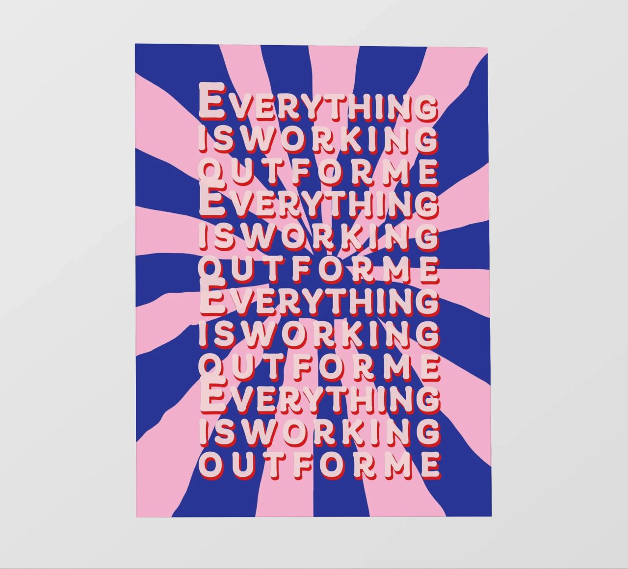 Everything is working out for me Backlit Folie von thesoulhugclub