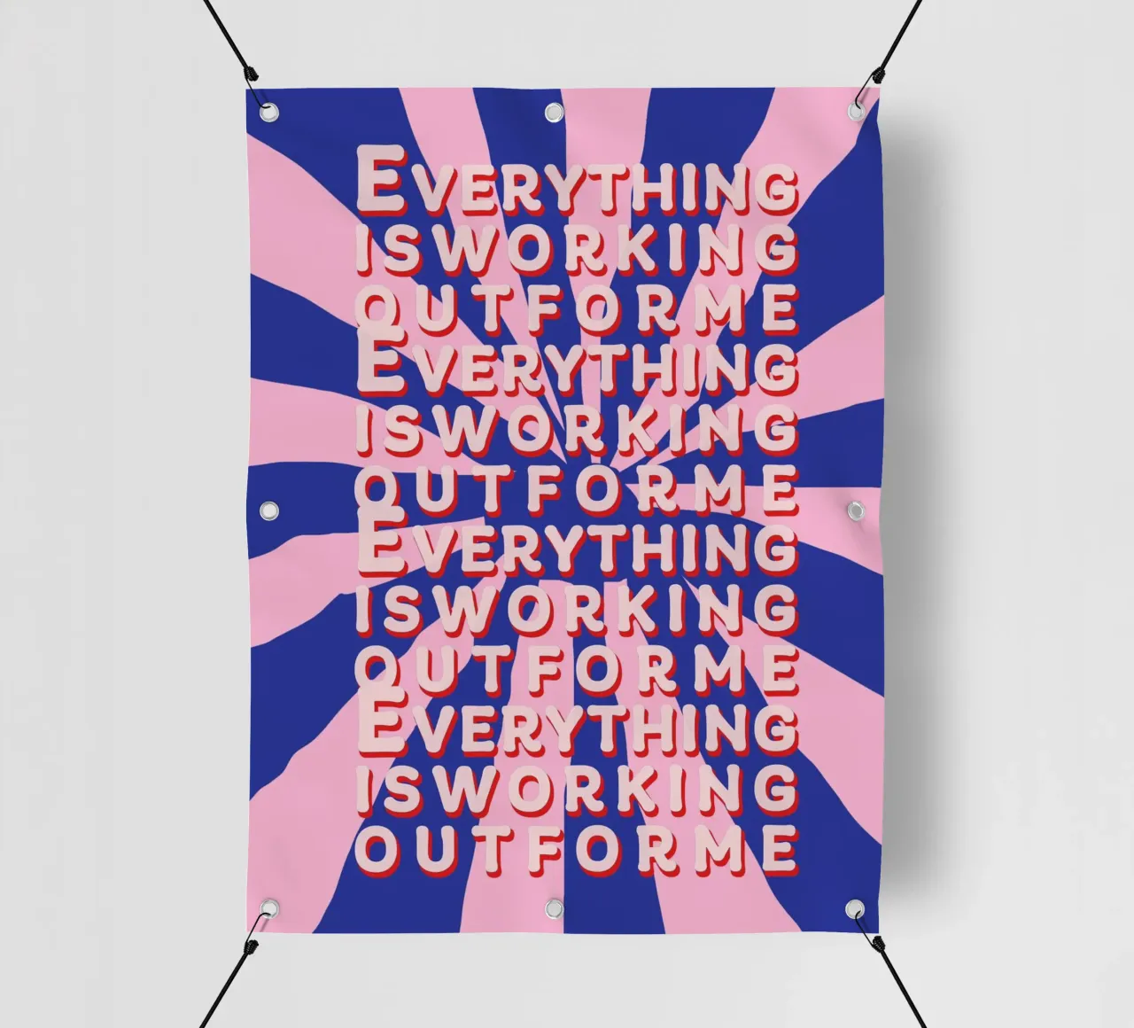 Everything is working out for me telo in pvc da thesoulhugclub