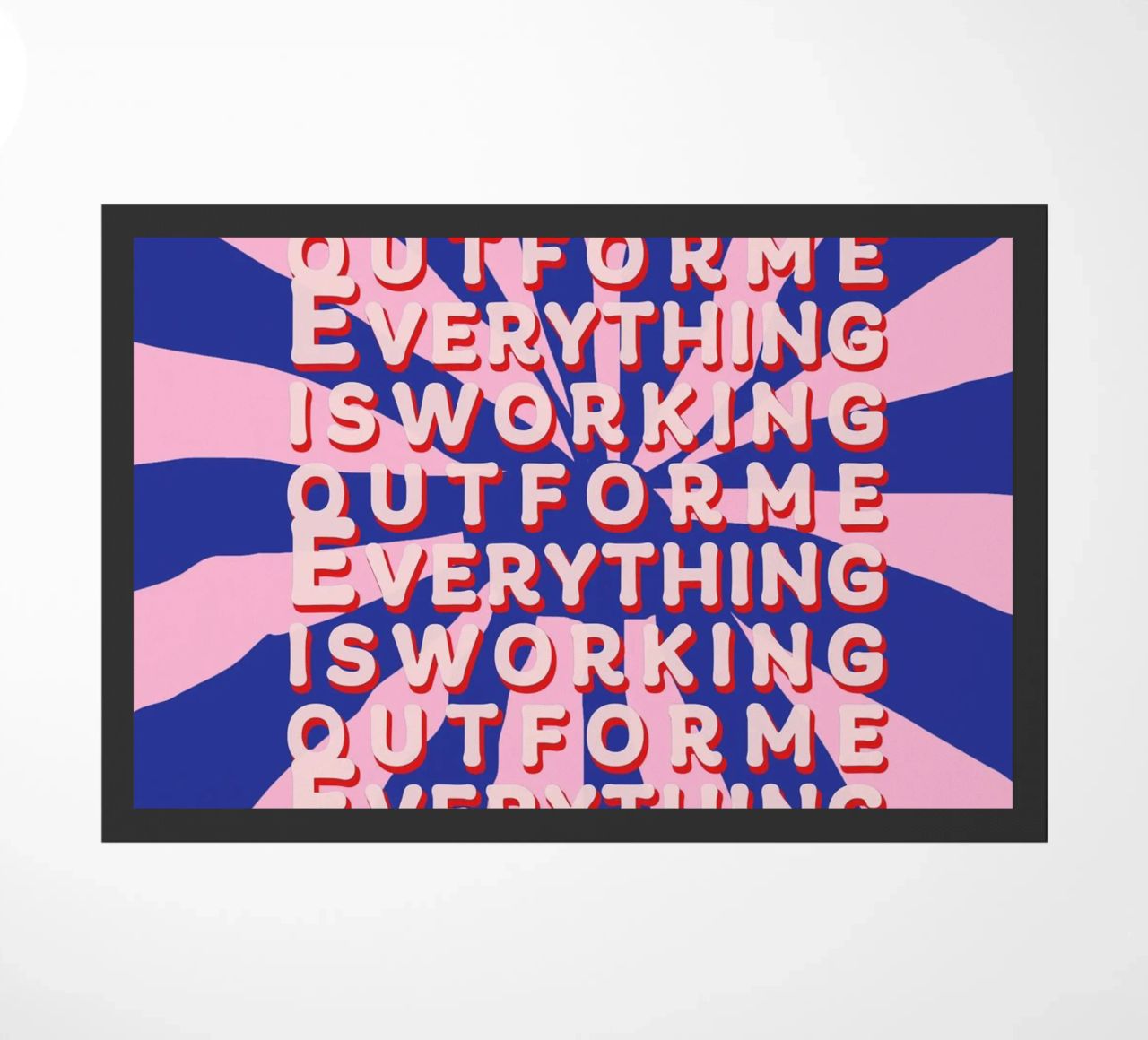 Everything is working out for me Fußmatte von thesoulhugclub