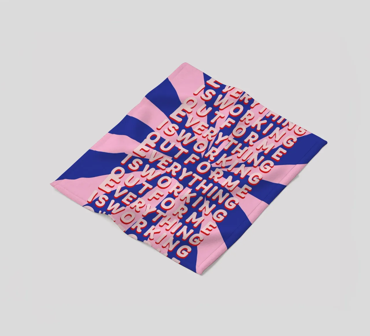 Everything is working out for me coperta in pile da thesoulhugclub