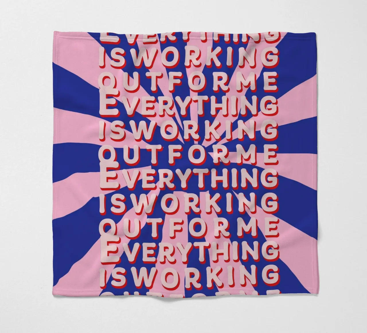 Everything is working out for me coperta in pile da thesoulhugclub