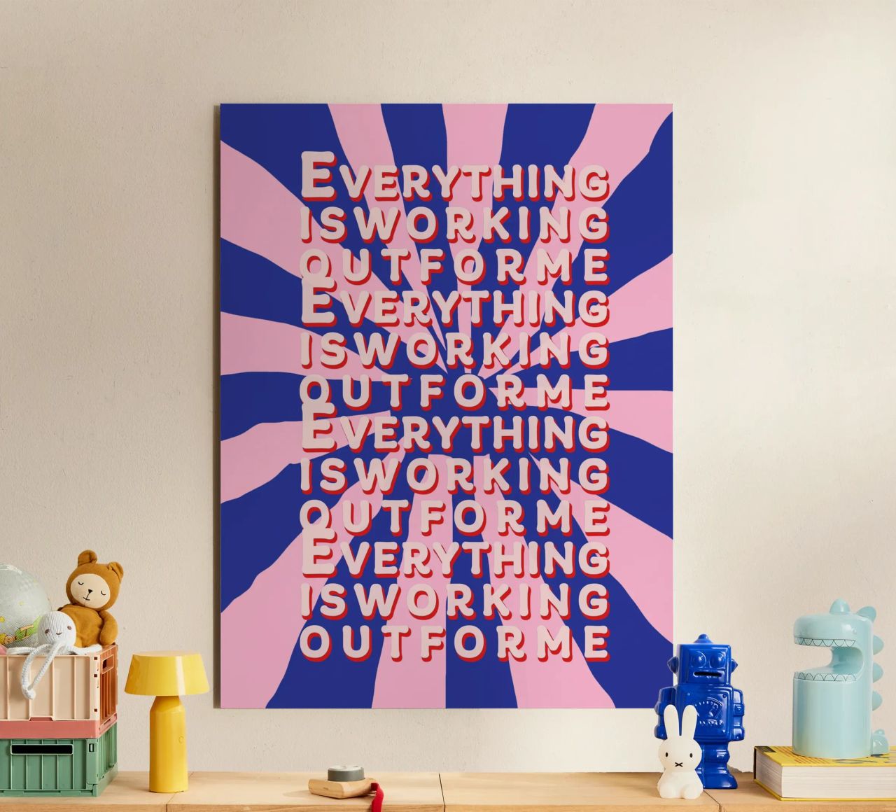 Everything is working out for me Alu-Dibond von thesoulhugclub