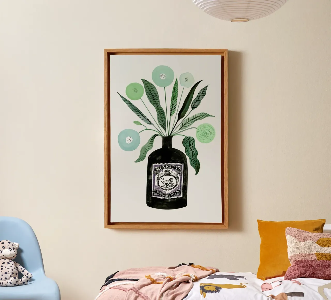 Ginspiration No. 4 tela con Cornice a cassetta da typealive
