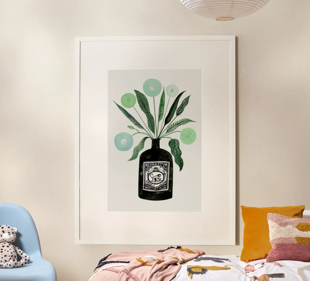 Ginspiration No. 4 poster avec cadre en aluminium de typealive