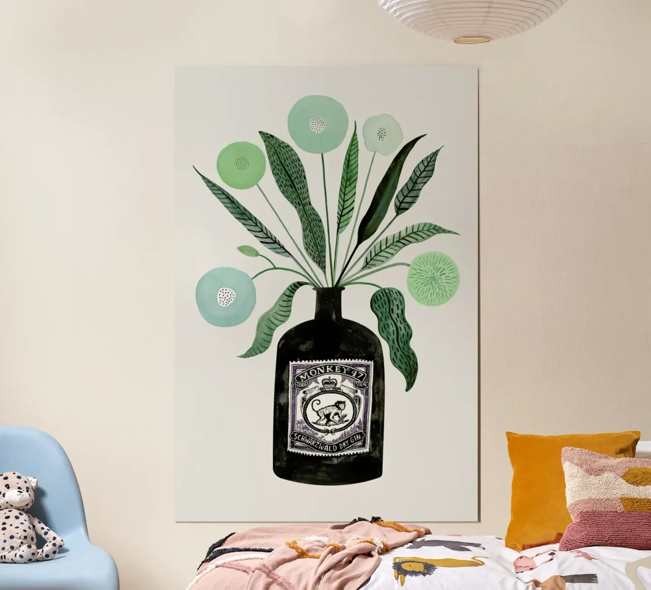 Ginspiration No. 4 poster avec cadre en aluminium de typealive