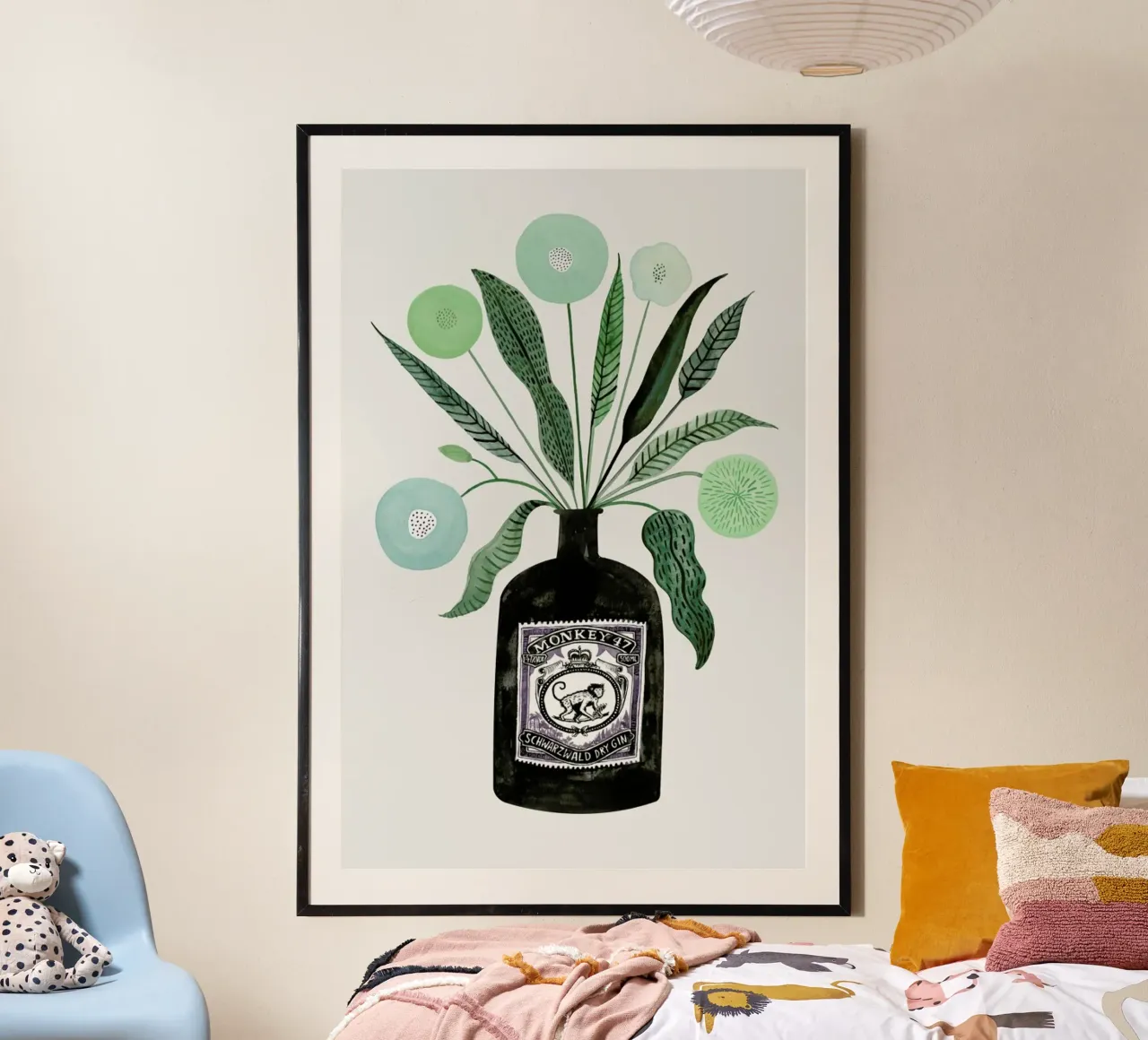 Ginspiration No. 4 poster avec cadre en aluminium de typealive