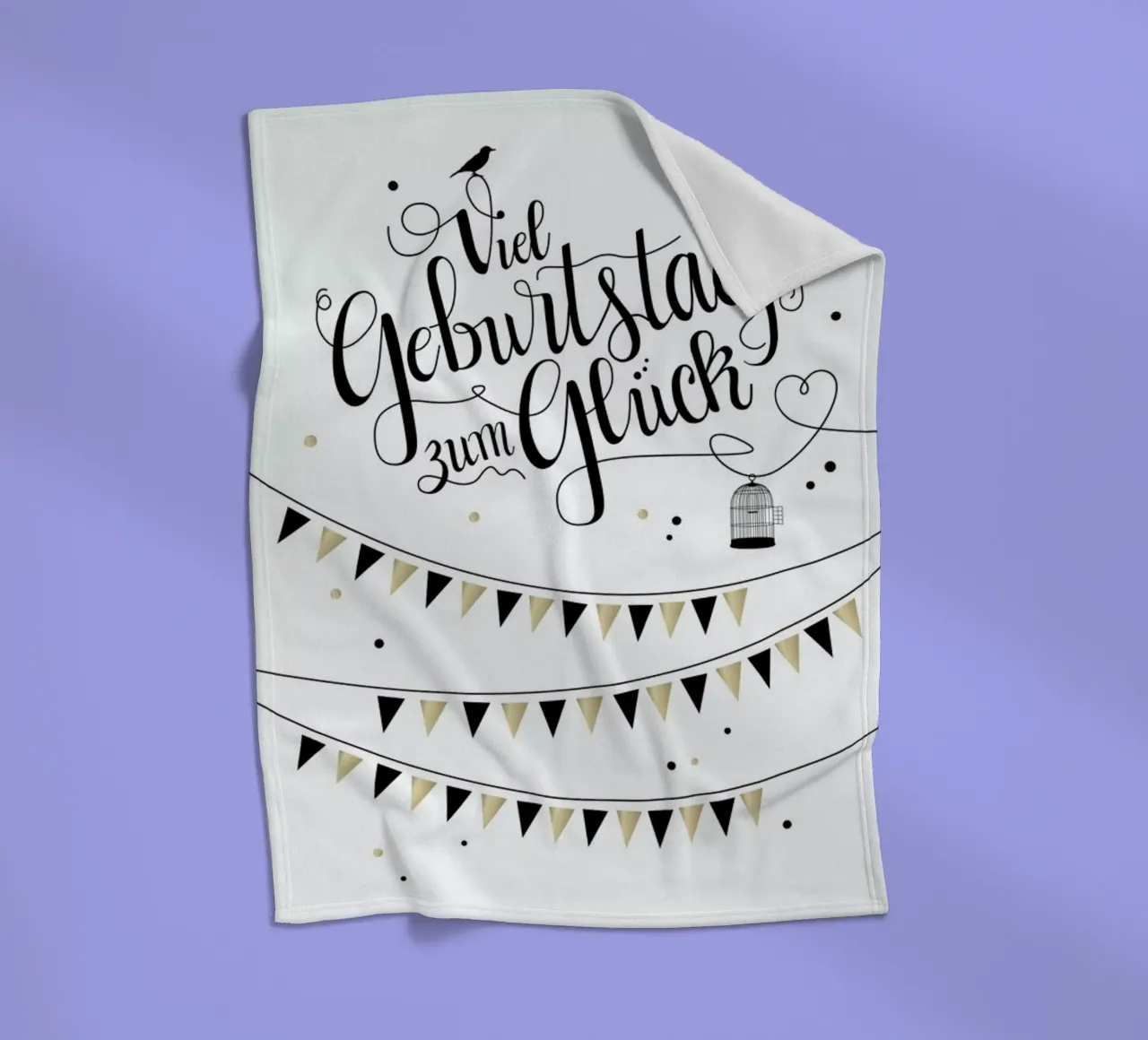 Viel Geburtstag zum Glück plaid polaire de Amy & Kurt