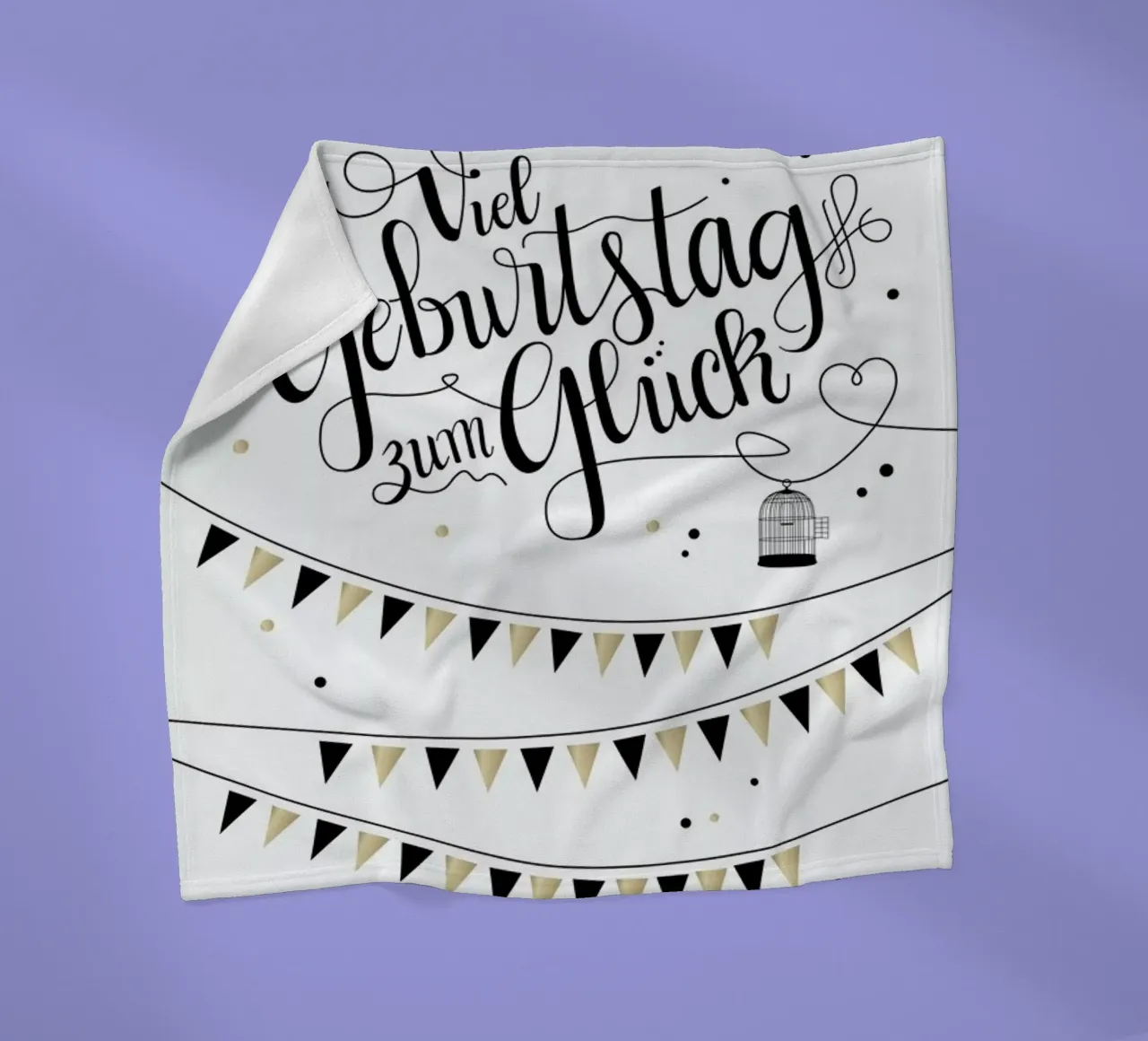 Viel Geburtstag zum Glück plaid polaire de Amy & Kurt