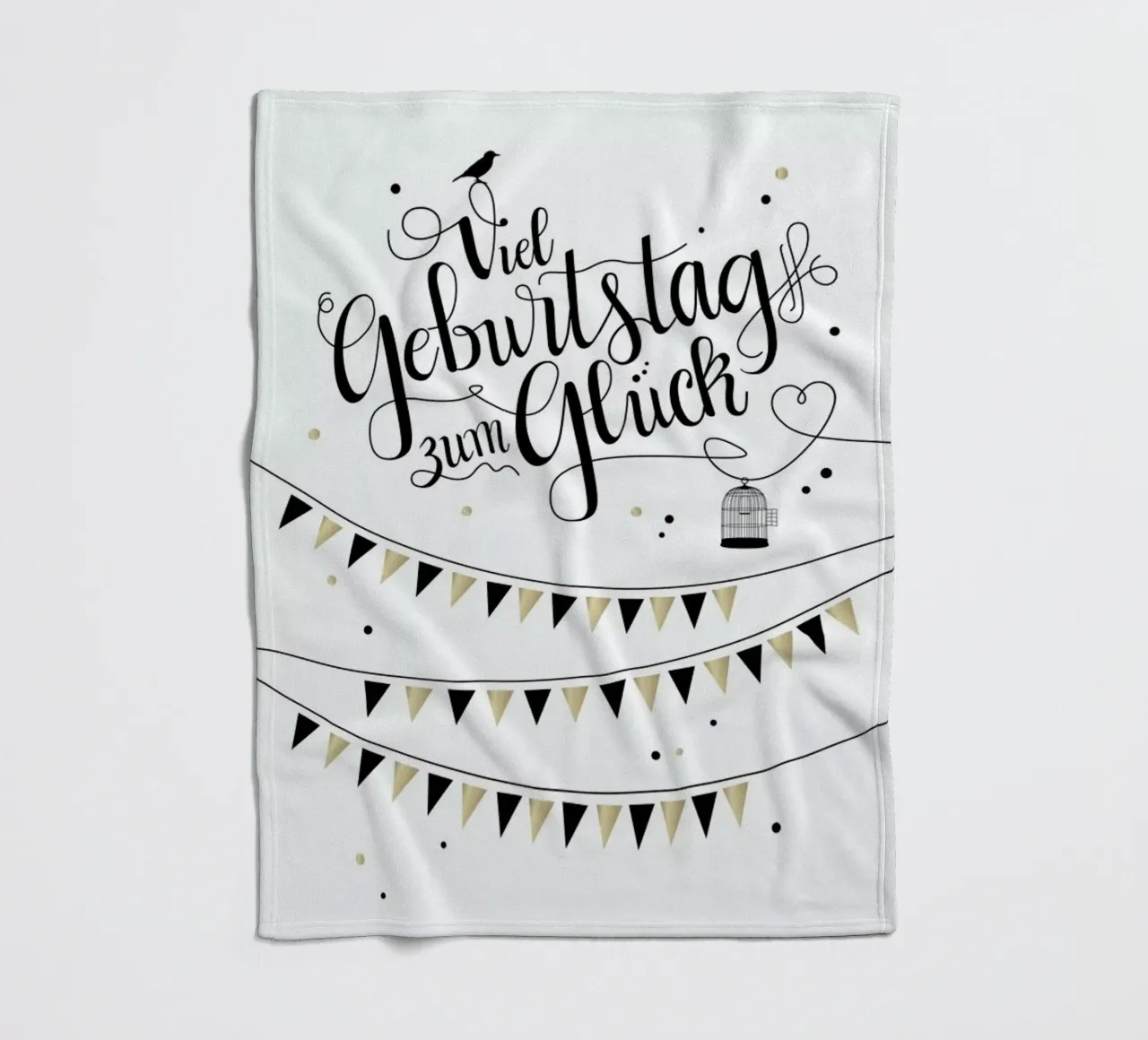 Viel Geburtstag zum Glück plaid polaire de Amy & Kurt