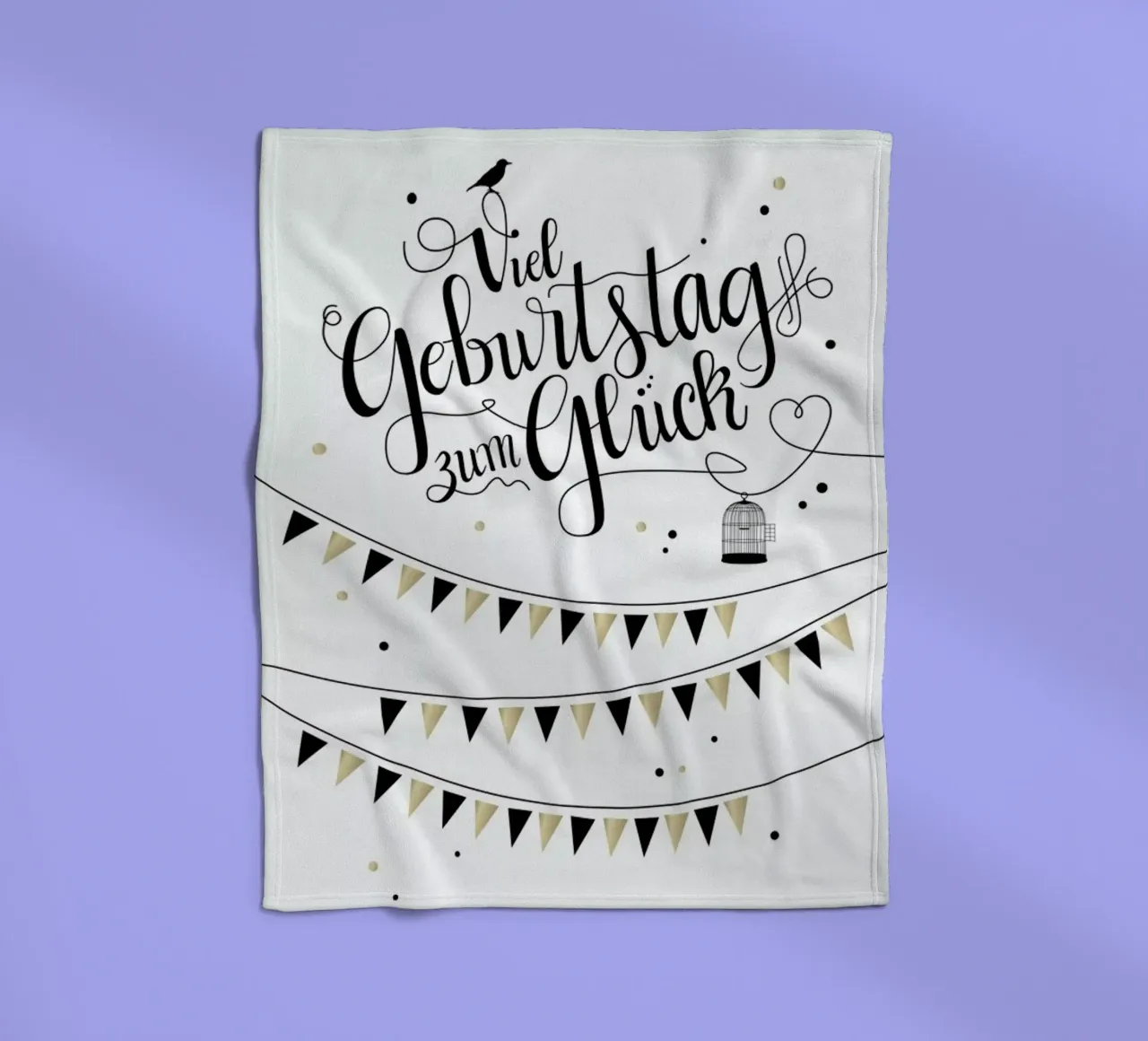 Viel Geburtstag zum Glück plaid polaire de Amy & Kurt