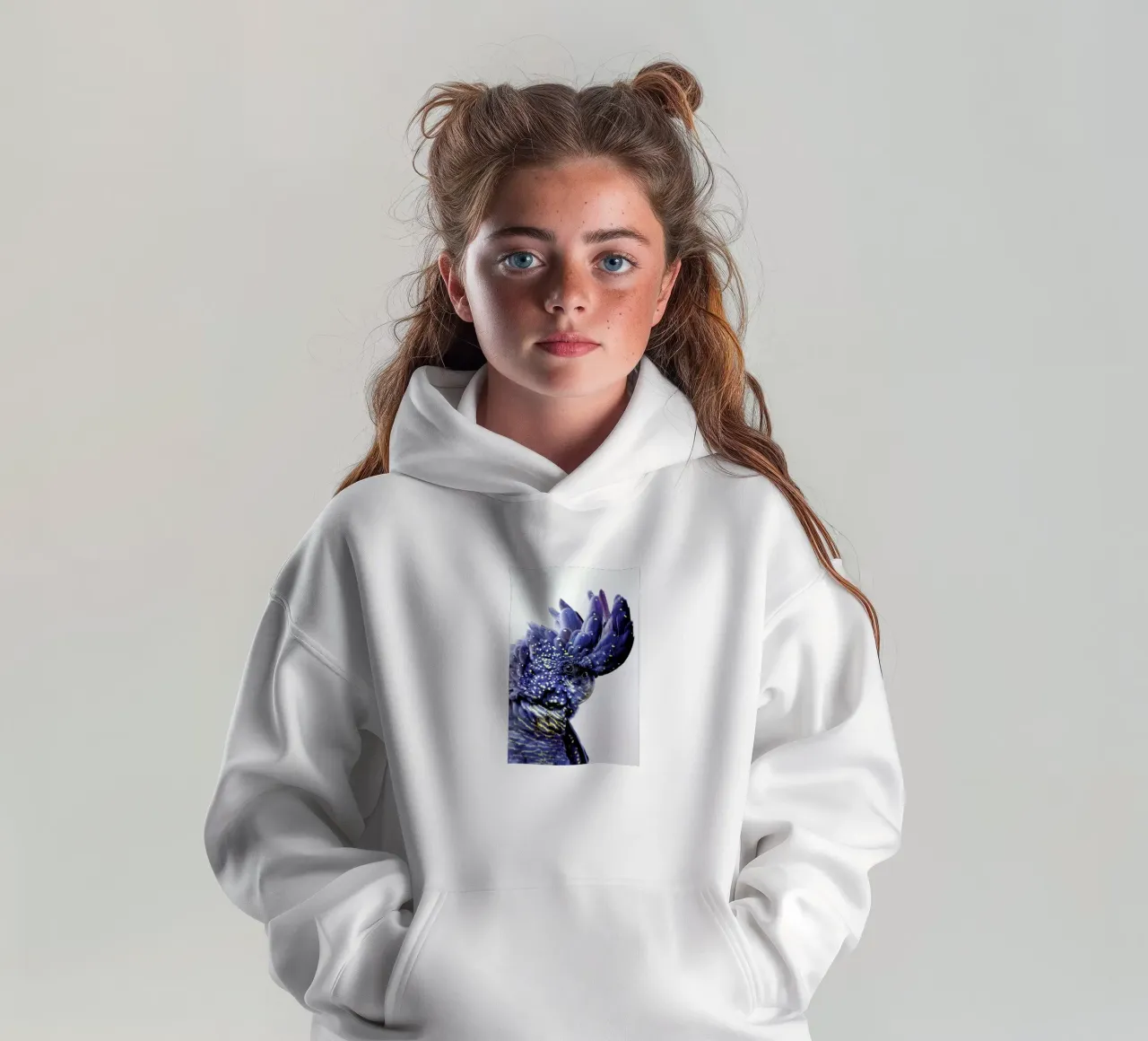 Print 458 felpa bambino con cappuccio da Lila x Lola