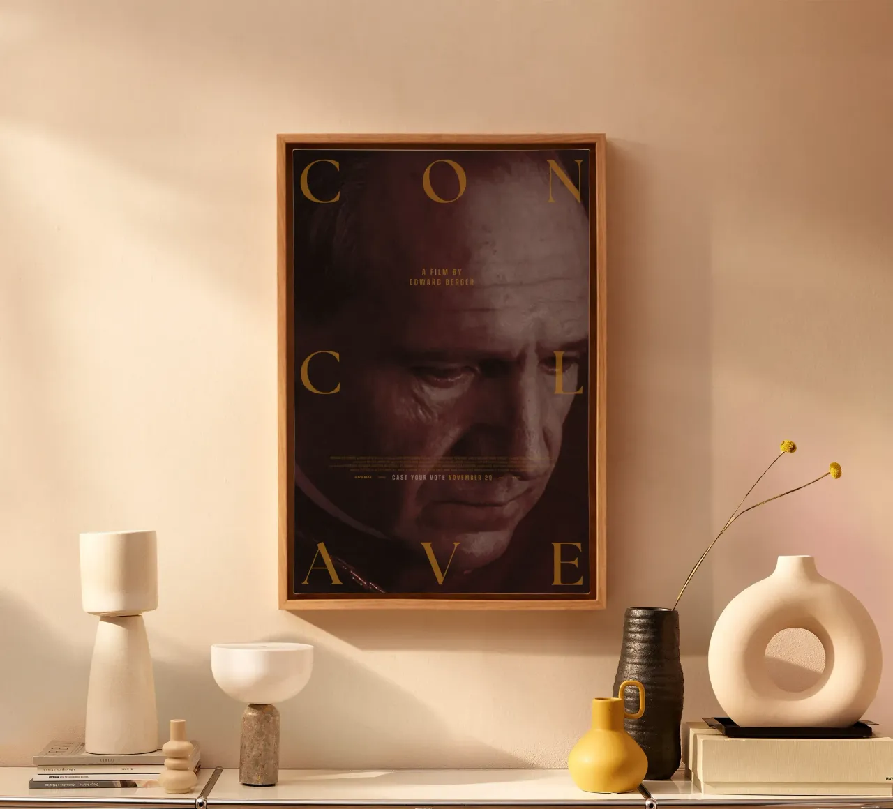 Conclave Movie canvas met Baklijst van Attaboy Dsgn