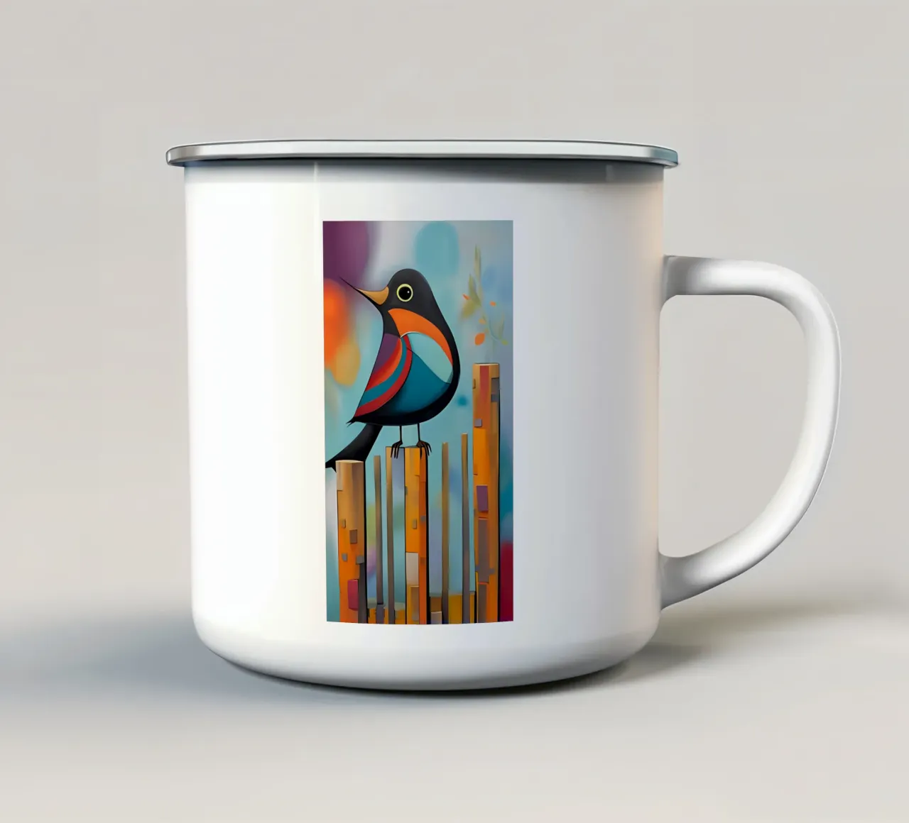 Arte minimalista 1 tazza in smalto da Erika C White