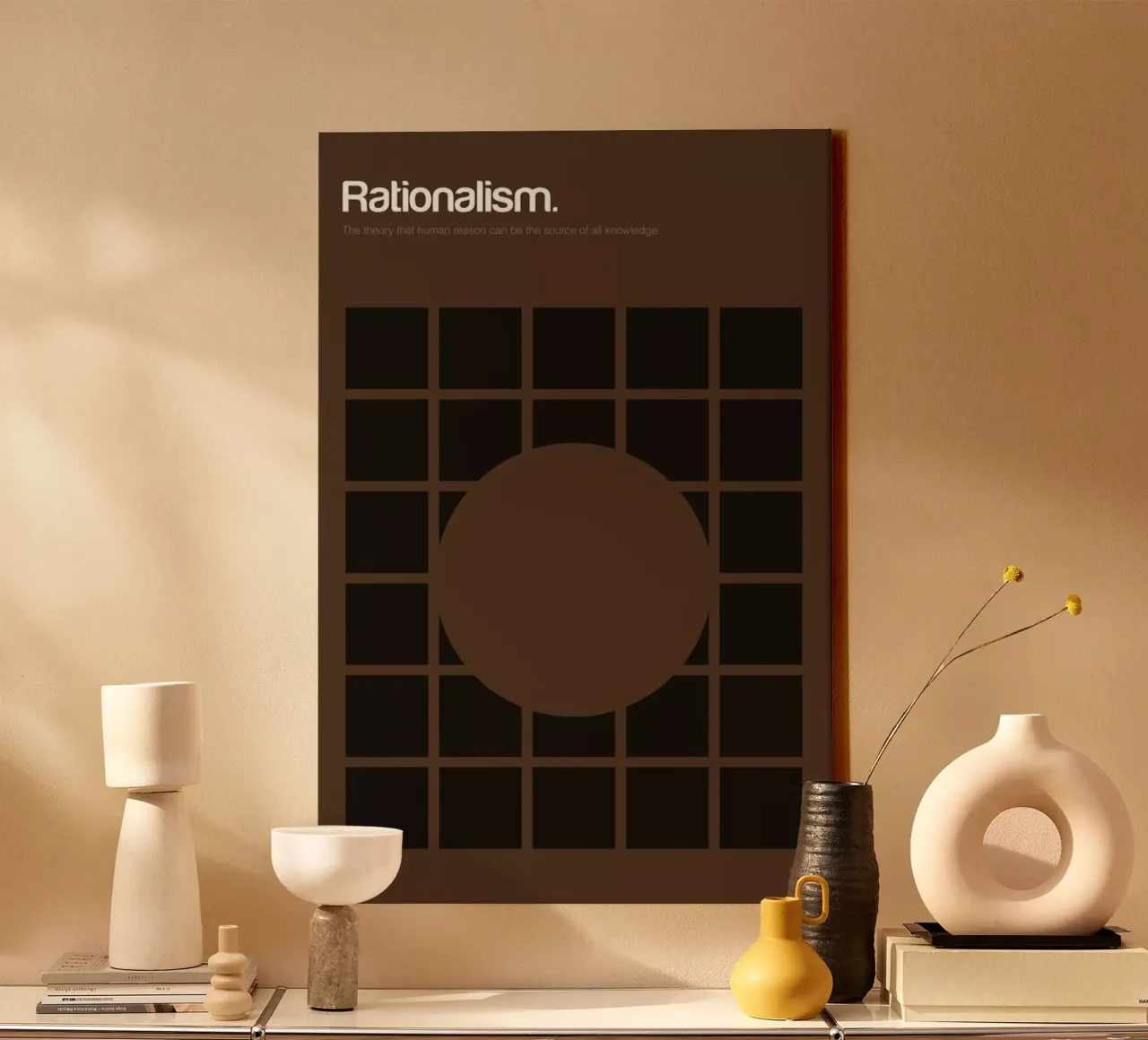 Rationalism tela con Cornice a cassetta da Genís Carreras