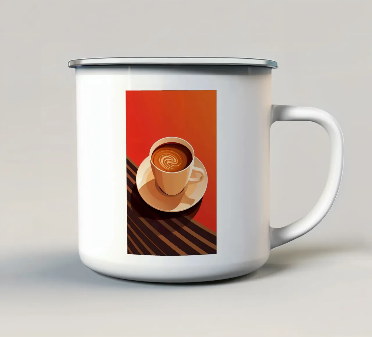 Minimalist Art 7 enamel mug by Erika C White