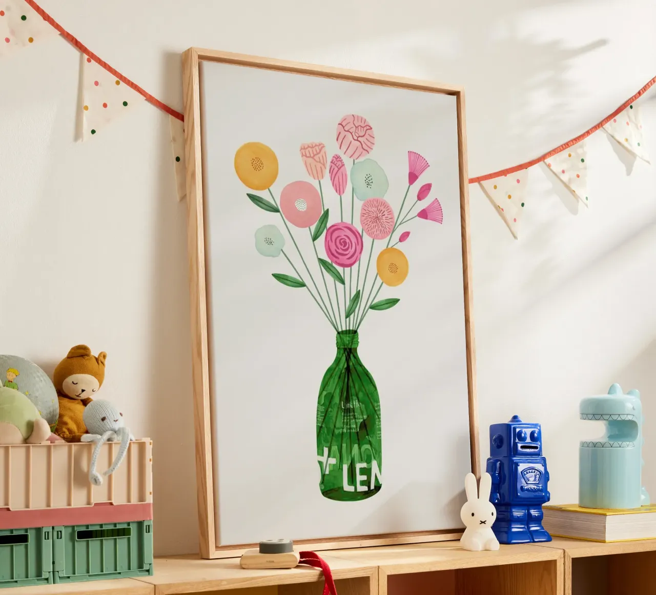 Summer Bottle tela con Cornice a cassetta da typealive