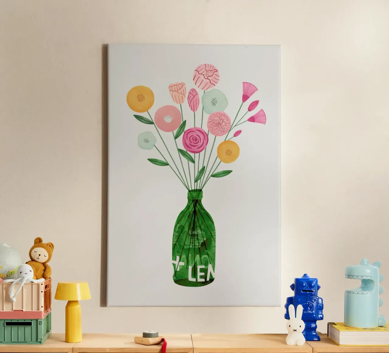 Summer Bottle tela con Cornice a cassetta da typealive