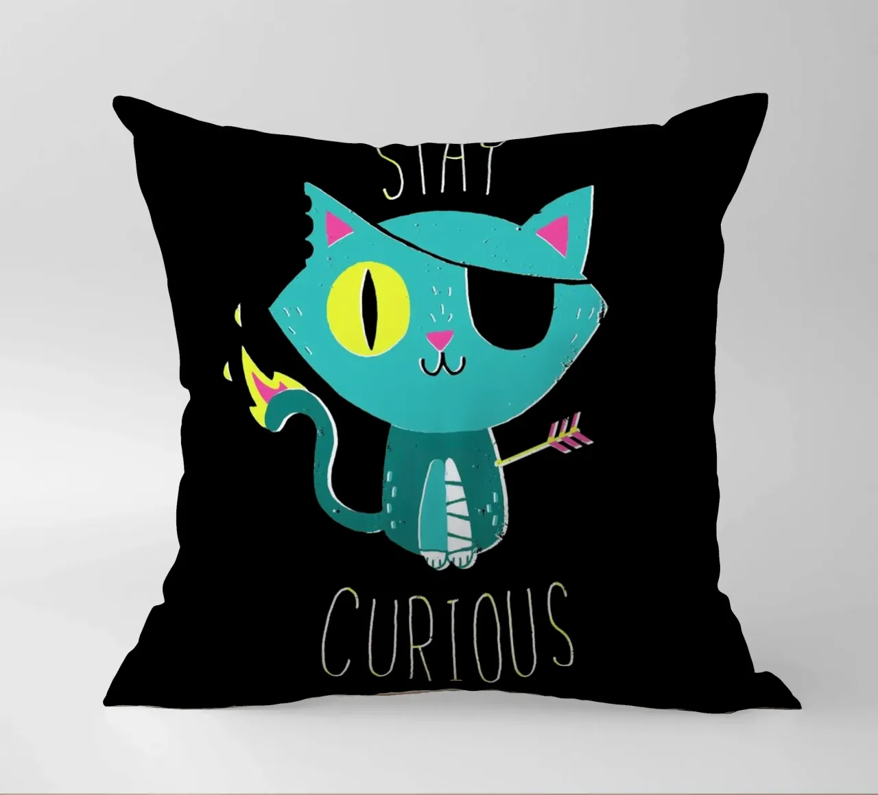 Stay Curious cuscino da DinoMike