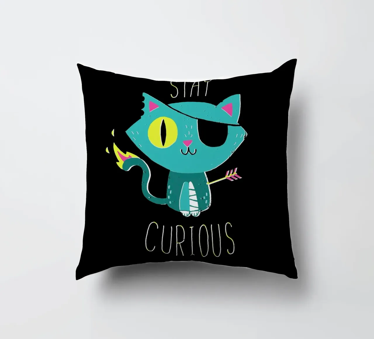 Stay Curious cuscino da DinoMike