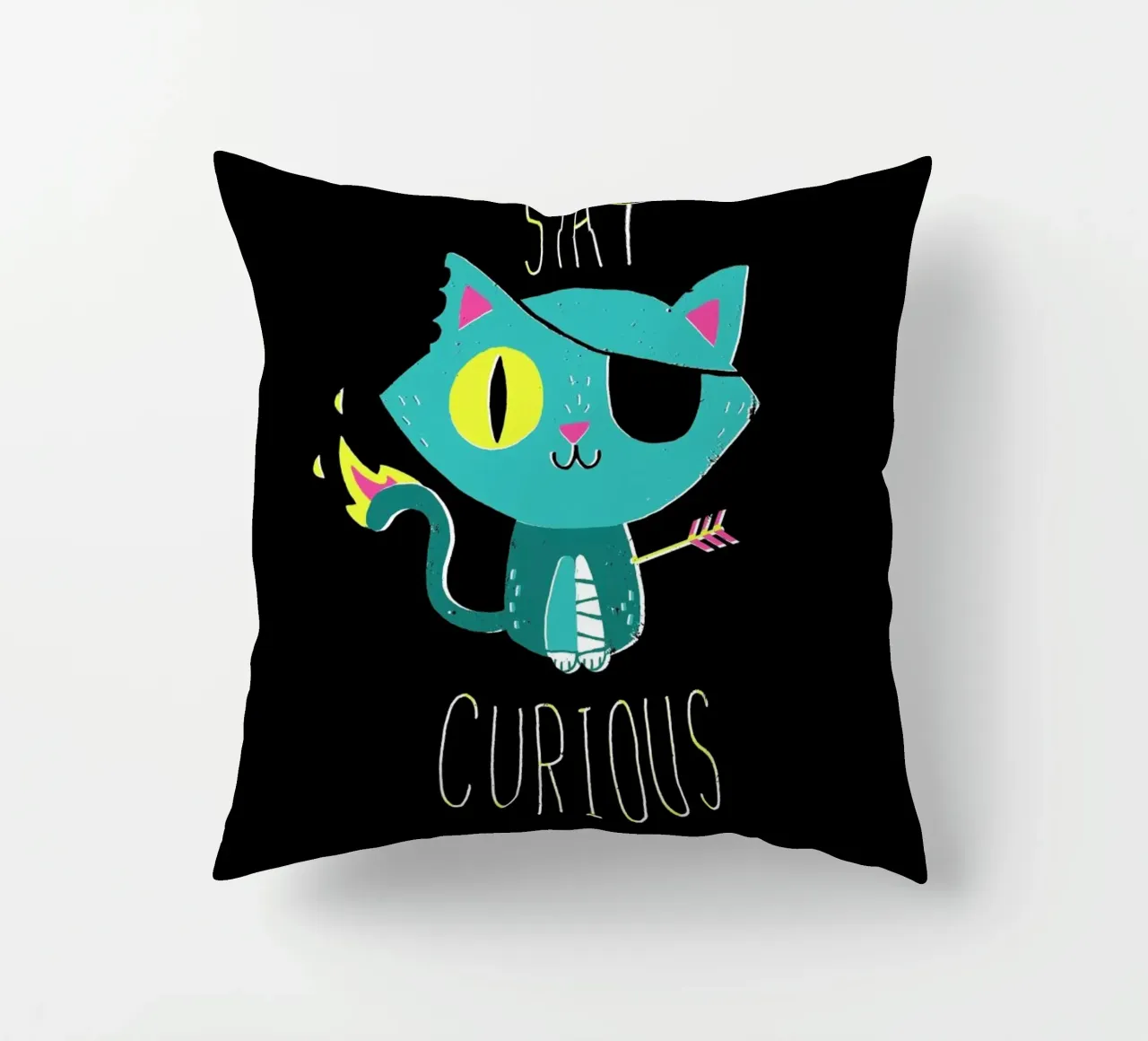Stay Curious cuscino da DinoMike
