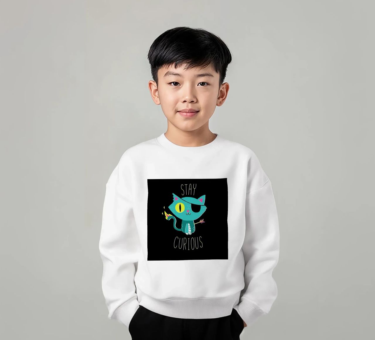 Stay Curious sudadera para niño de DinoMike