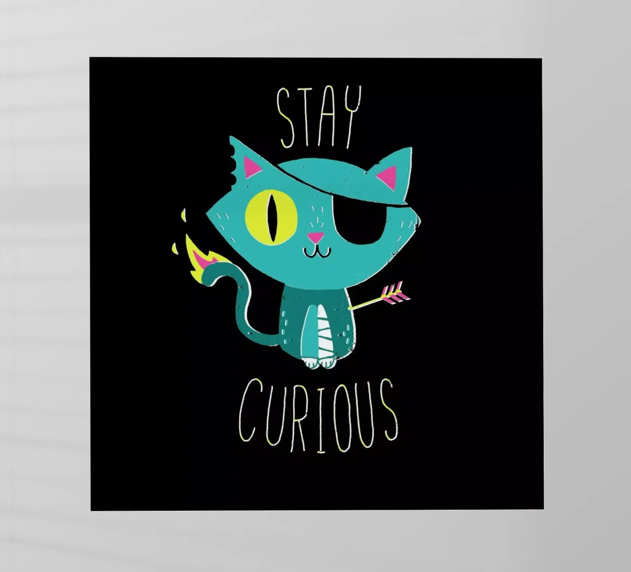 Stay Curious pellicola backlit da DinoMike