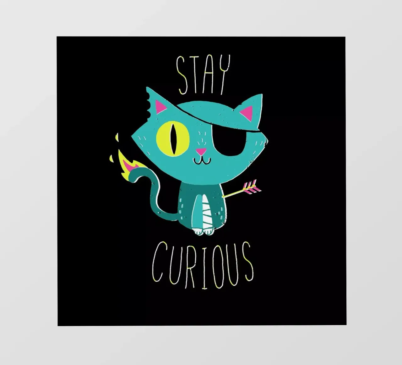 Stay Curious pellicola backlit da DinoMike