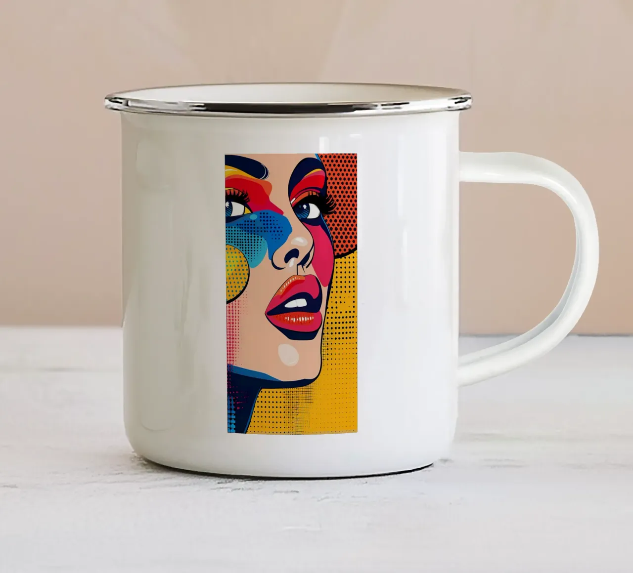 Arte minimalista 10 tazza in smalto da Erika C White