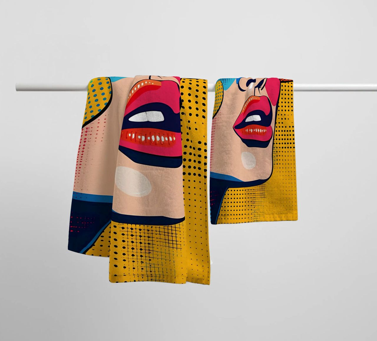 Art minimaliste 10 serviette de bain de Erika C White