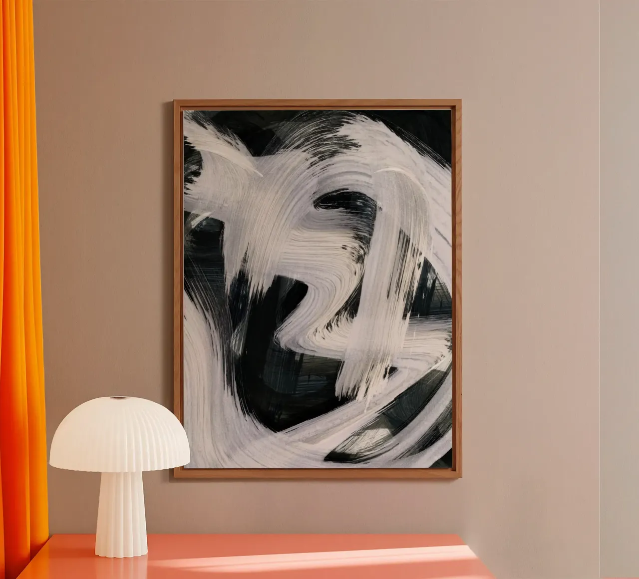 Strokes 20 | Brushstroke Abstract Black & White alluminio dibond da sabidussi