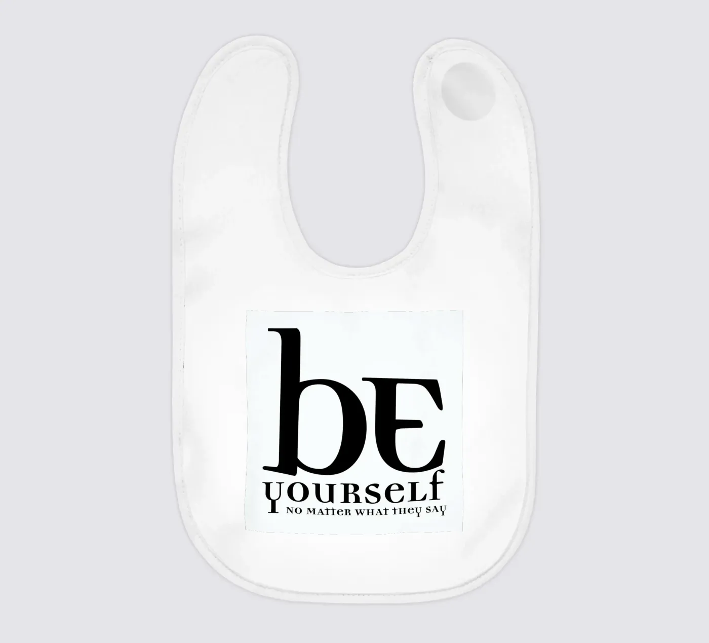 Be yourself baby slabbetje van Mr Cup