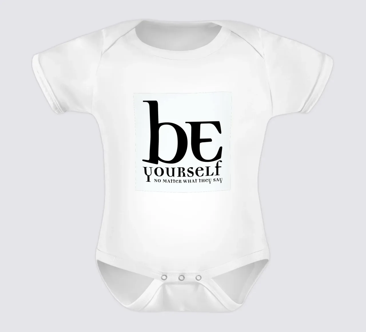 Be yourself body neonato maniche corte da Mr Cup