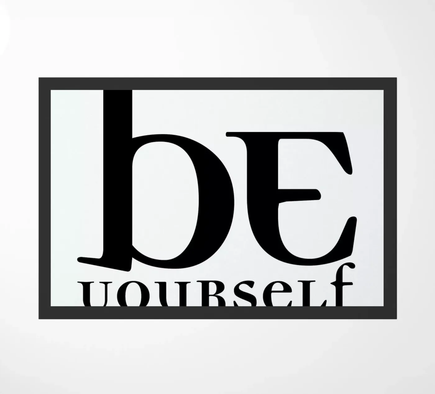 Be yourself deurmat van Mr Cup