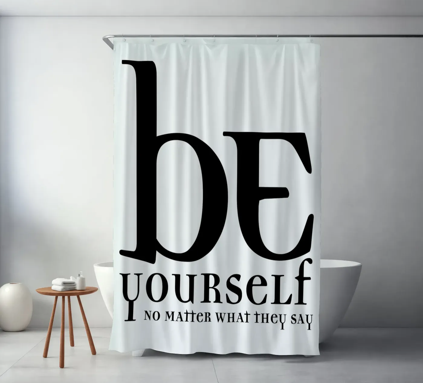Be yourself douchegordijn van Mr Cup