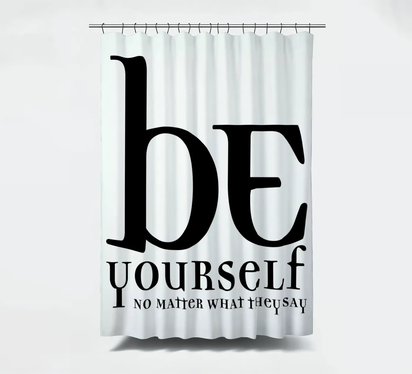 Be yourself Duschvorhang von Mr Cup