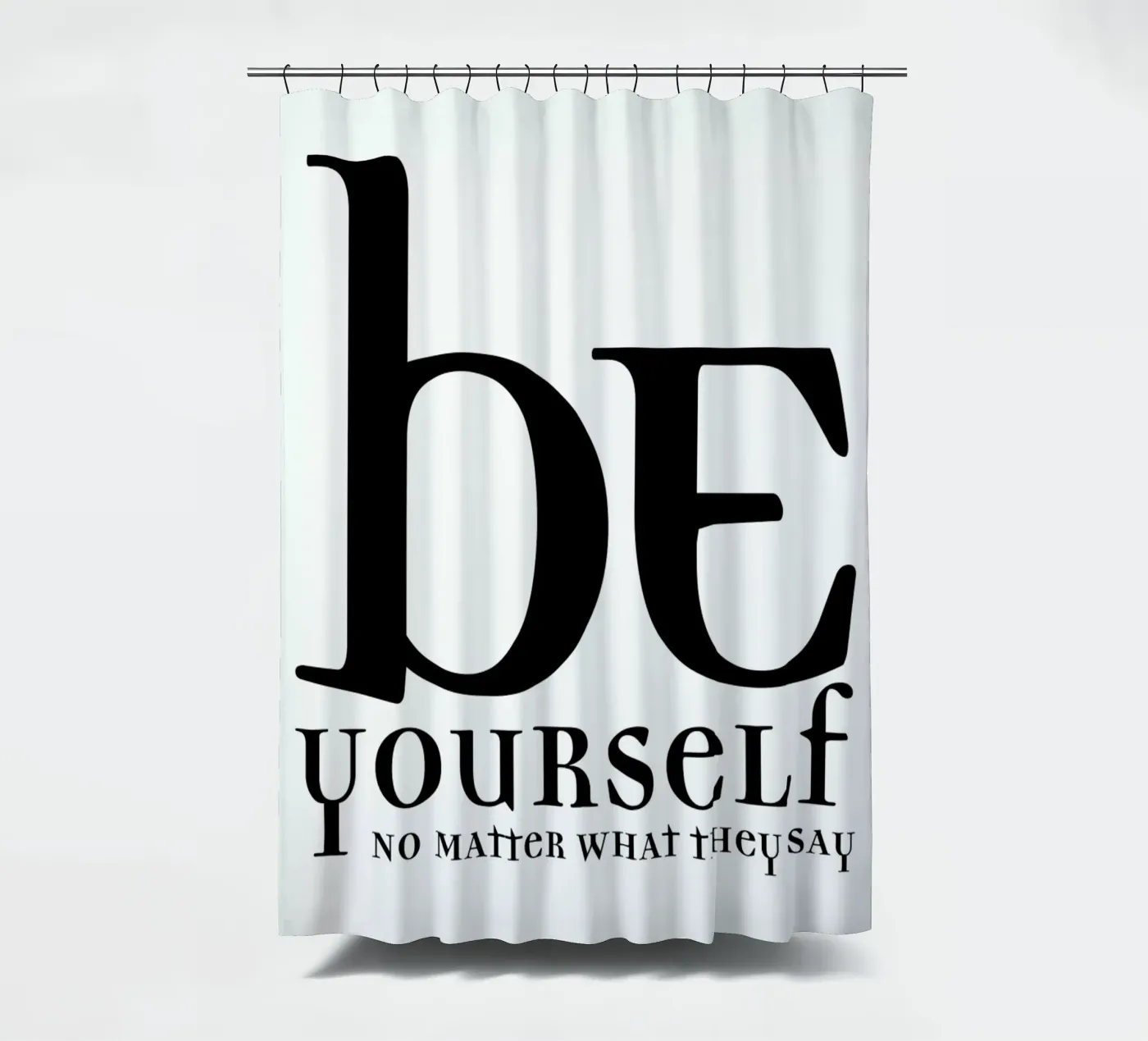 Be yourself douchegordijn van Mr Cup
