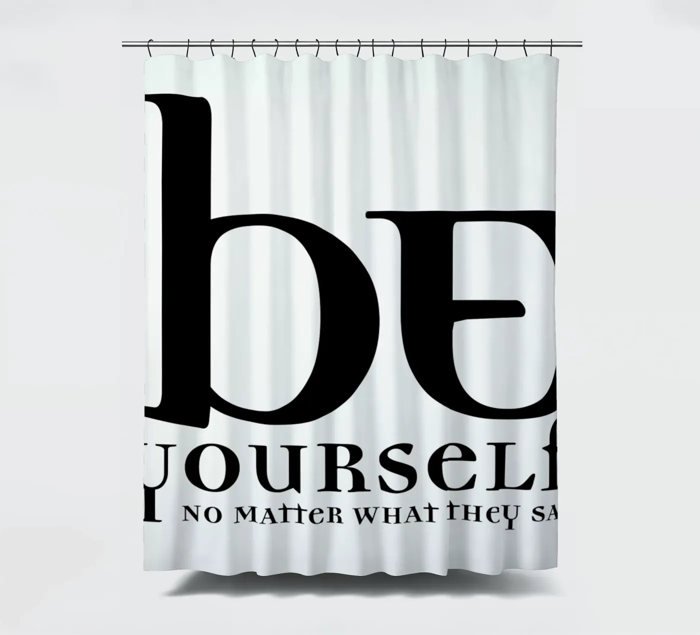 Be yourself douchegordijn van Mr Cup