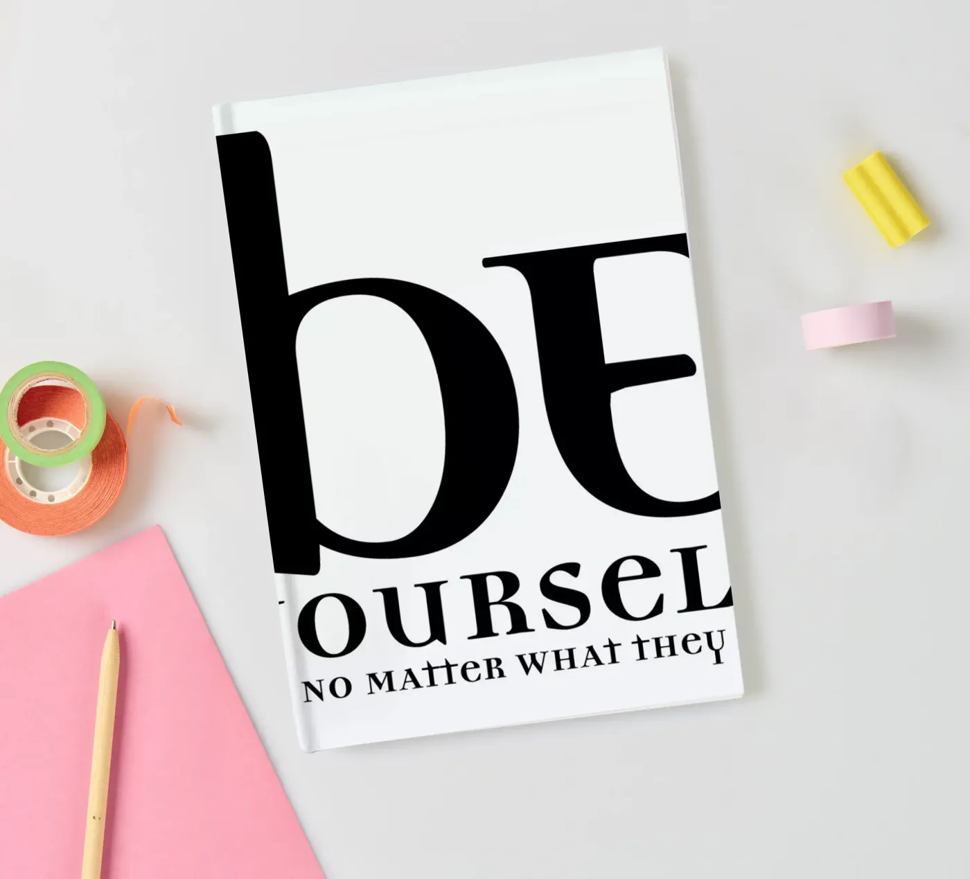 Be yourself notebook by Mr Cup