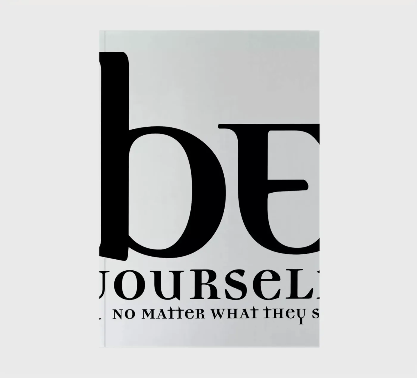 Be yourself notitieboek van Mr Cup