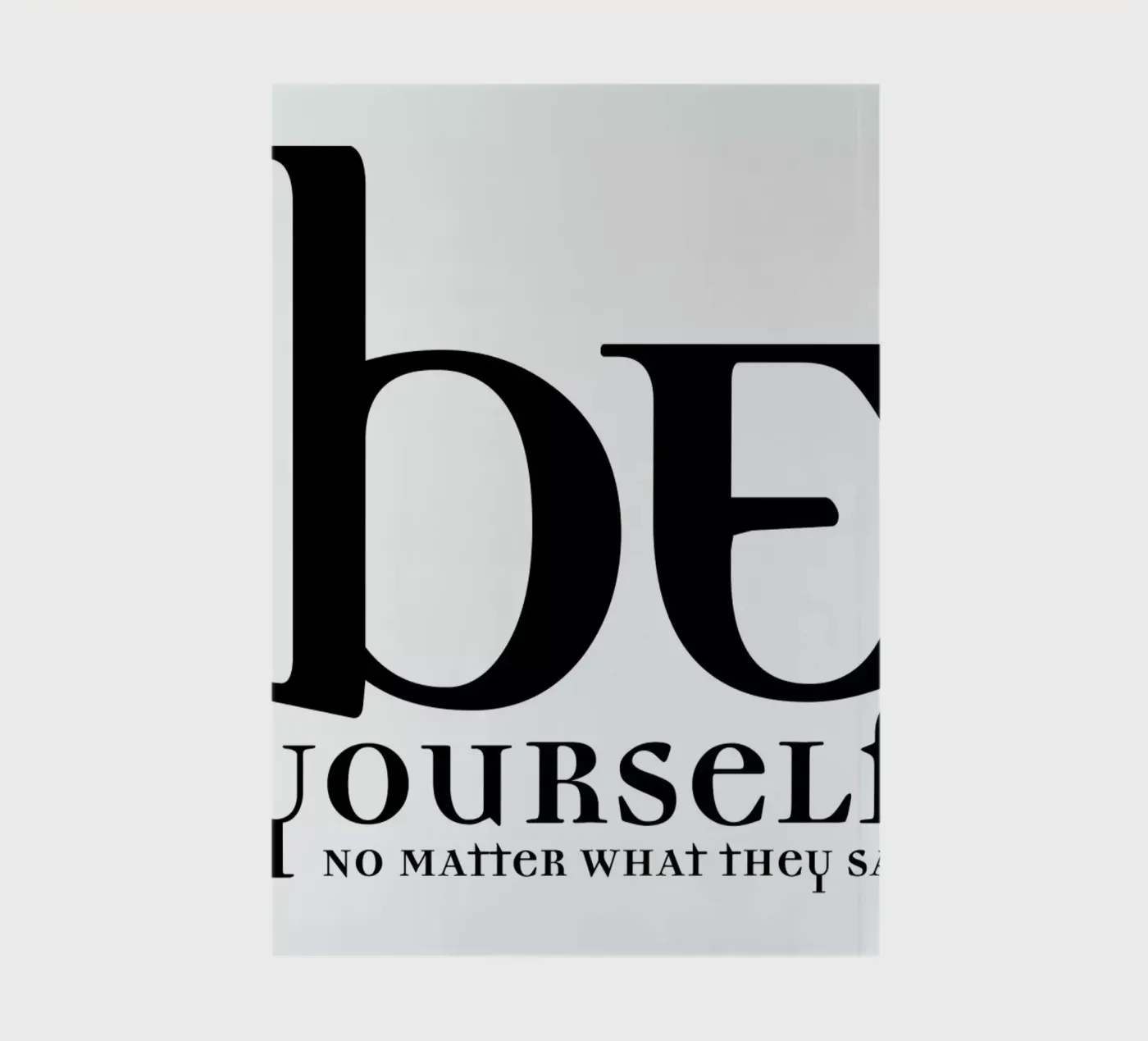 Be yourself notebook by Mr Cup