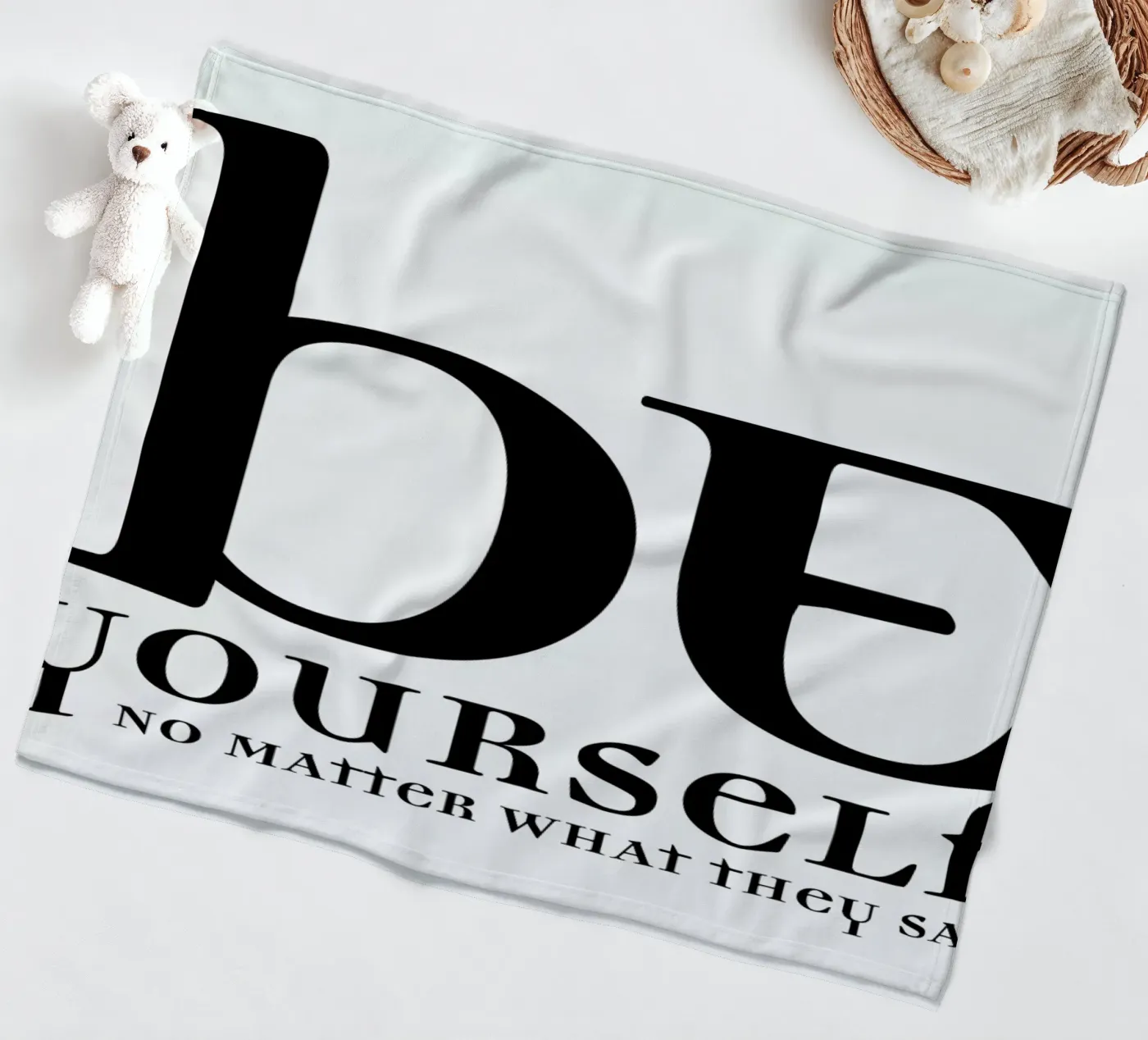 Be yourself coperta in pile da Mr Cup