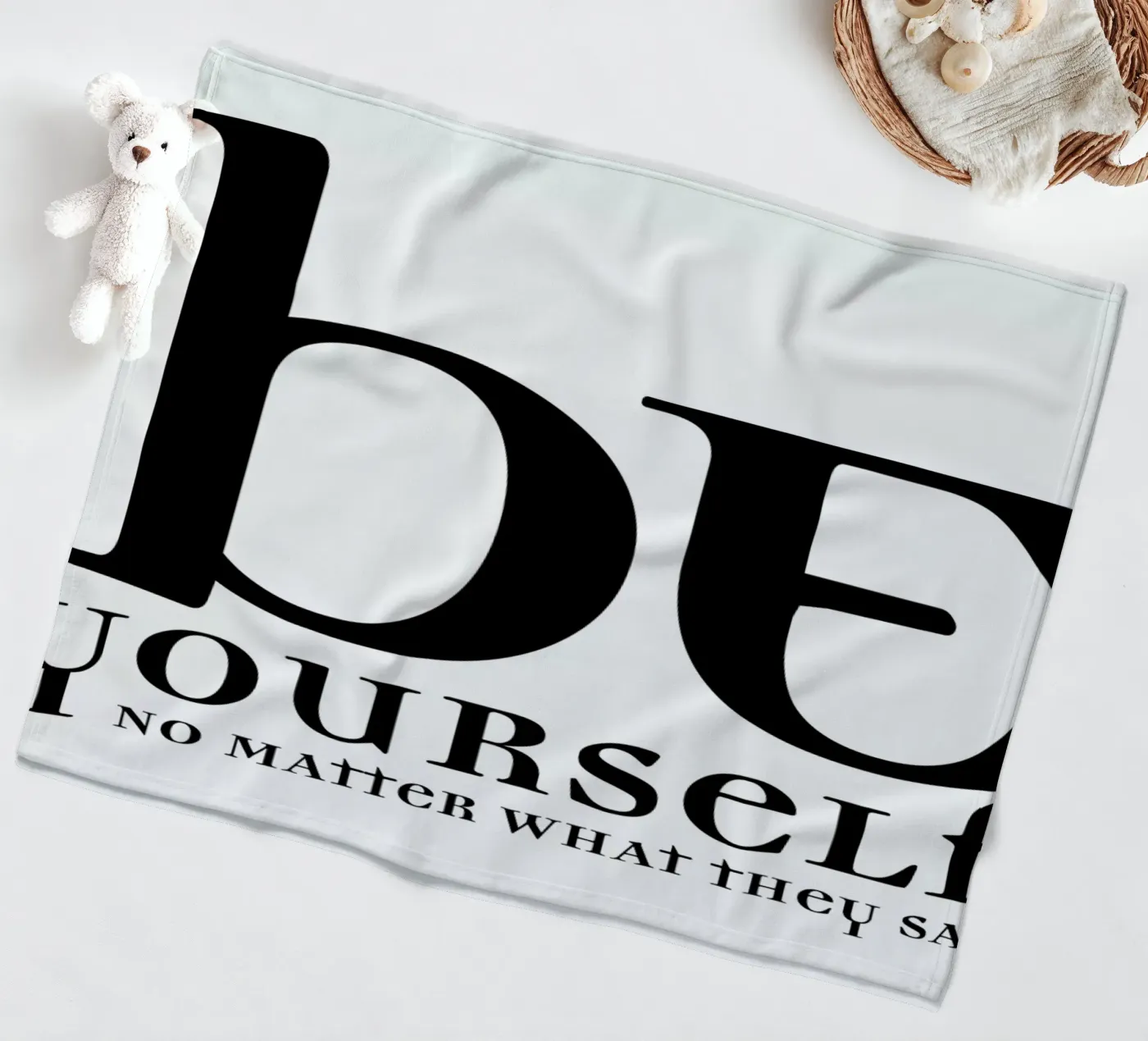 Be yourself fleecedeken van Mr Cup