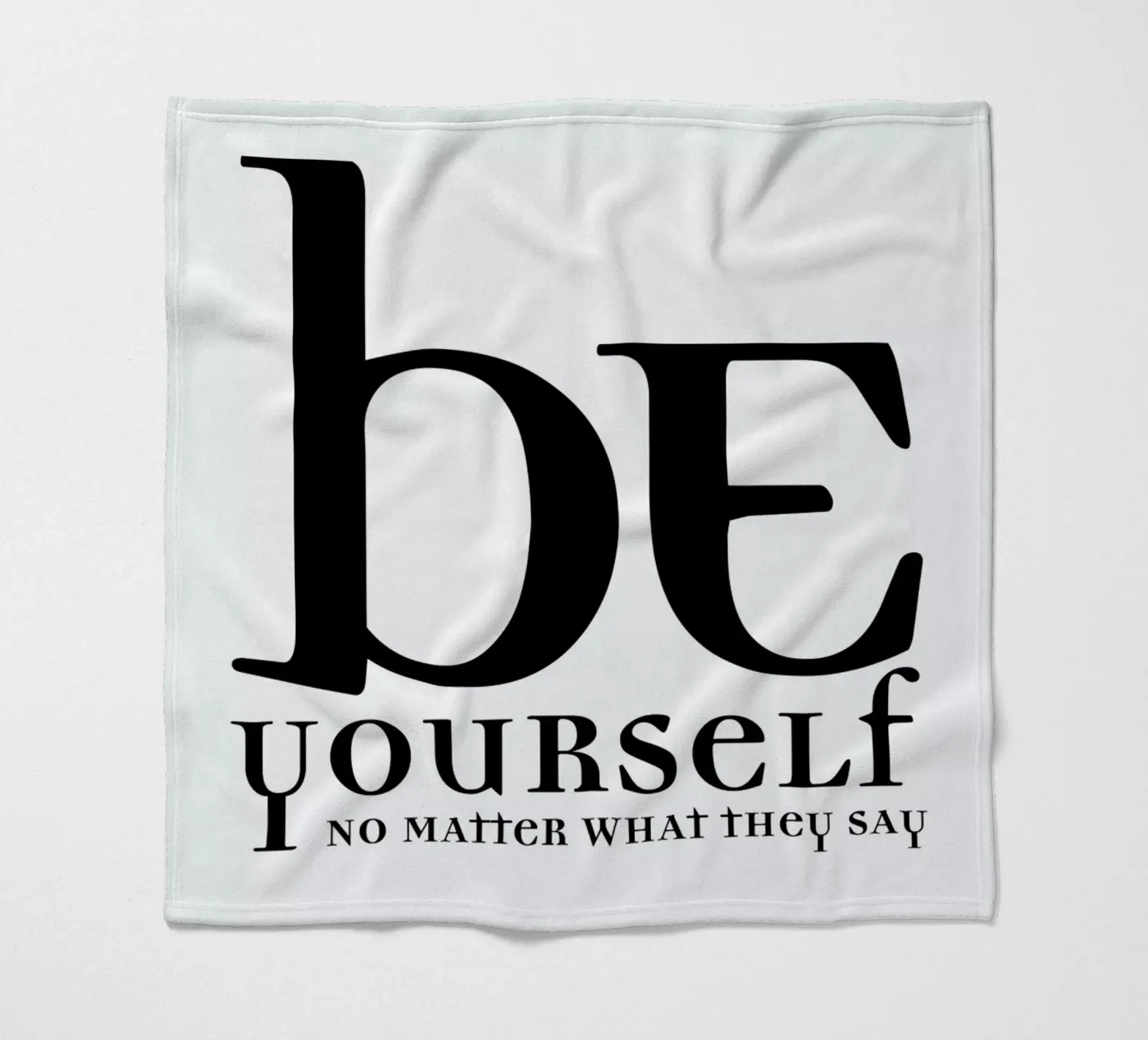 Be yourself fleecedeken van Mr Cup