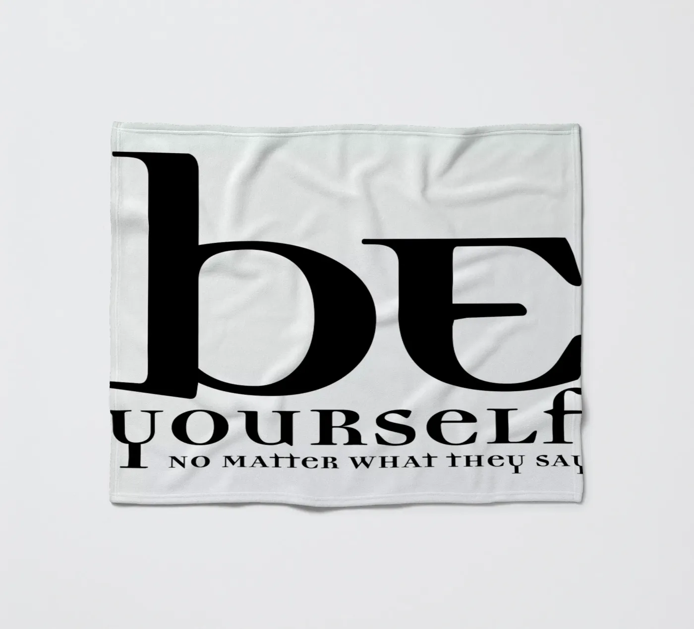 Be yourself fleecedeken van Mr Cup