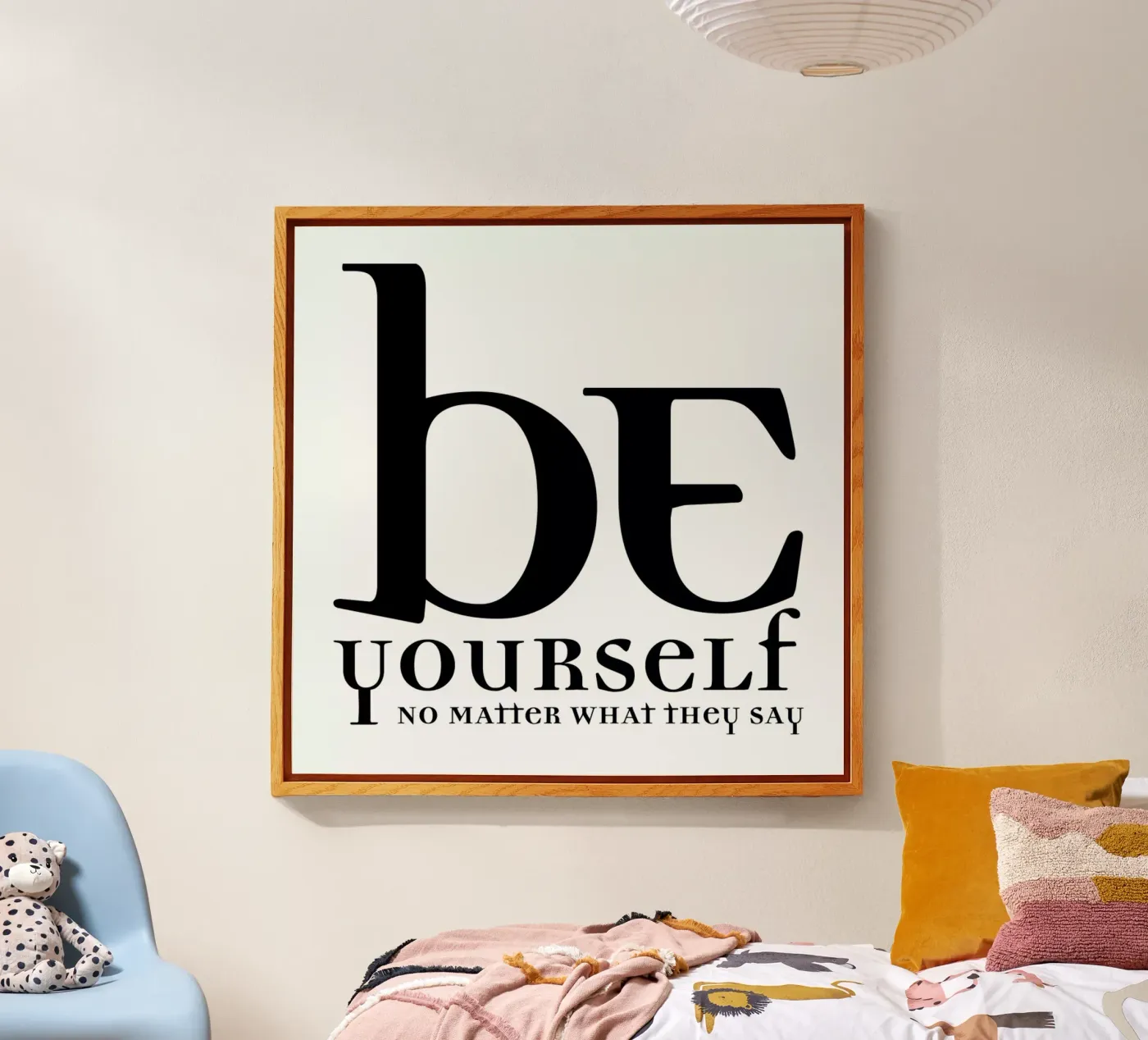 Be yourself Acryl-Glas von Mr Cup