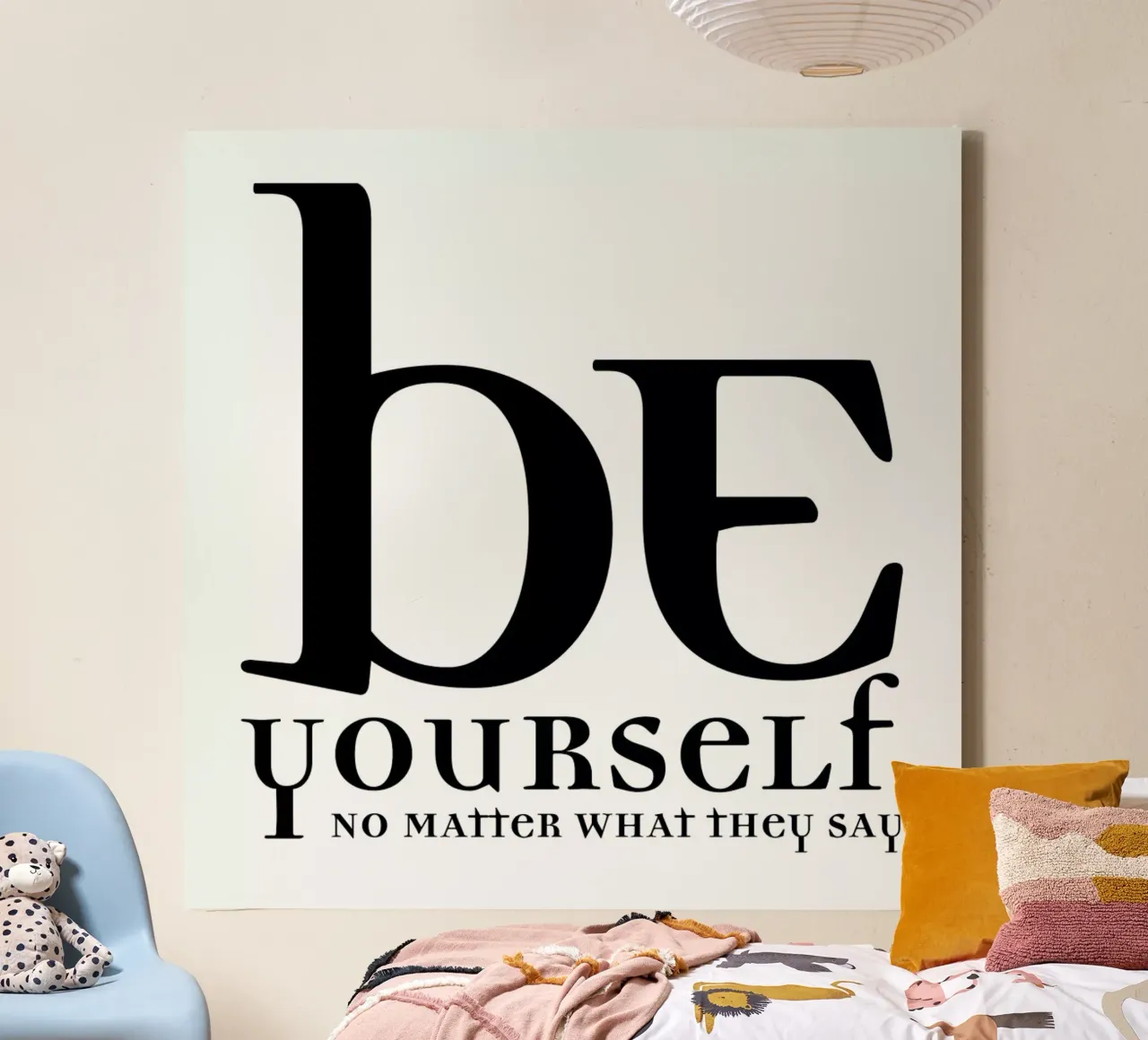 Be yourself canvas by Mr Cup